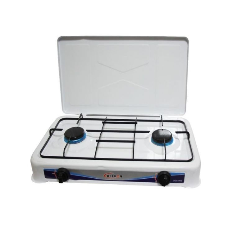 Delron Table Top Gas Cooker - 2 Burner White2 Burner