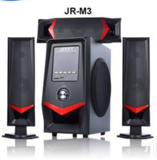 Jerry Power JR-M3 Multimedia Home Theatre System - 3.1Ch Black/Red + Pen DriveBlack/Red