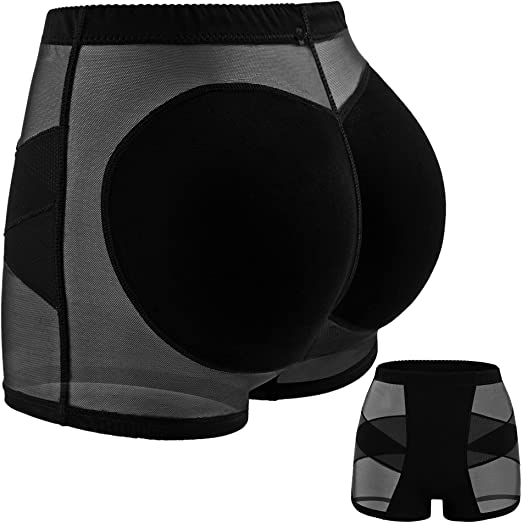  New Ladies Body Shapers Plus Size 3XL Butt Lift Tummy Control Panties Padded Fake Ass Underwear Female Breathable ShapewearBlack