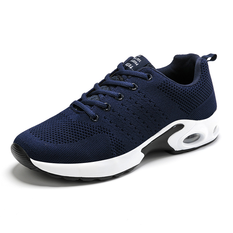 New Mesh Shoes Flying Woven Breathable Sports Shoes Casual Comfortable Running Shoes,Casual Light Walking shoesBlue