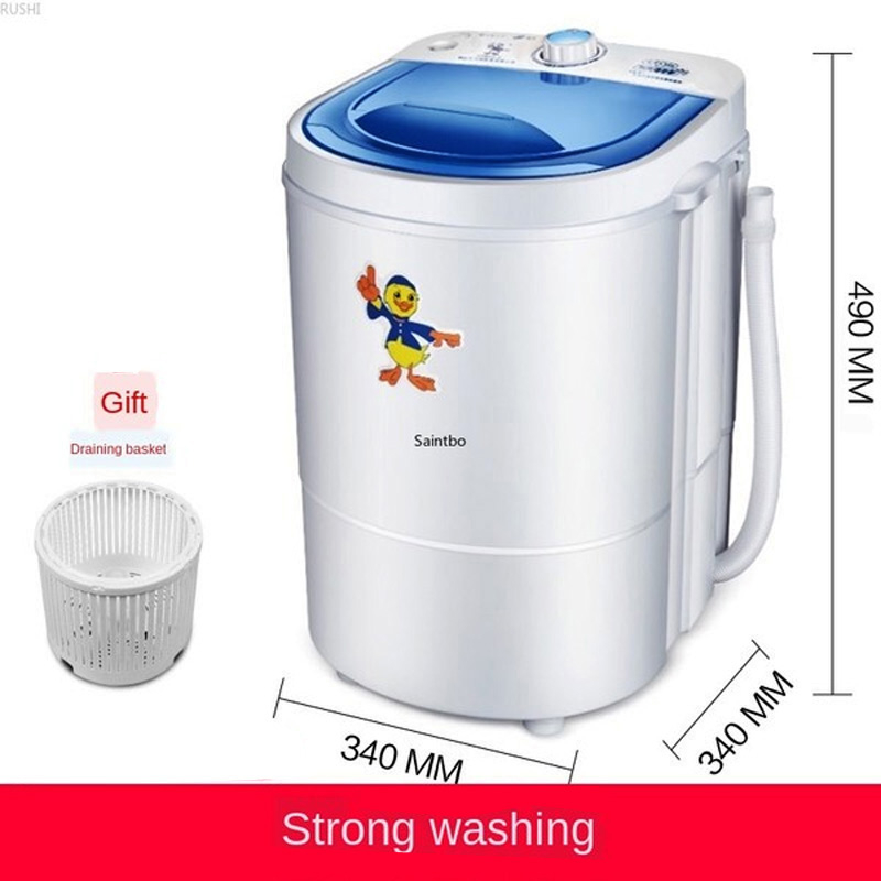 LAGPOUSI 220V single barrel mini washing machine fully automatic semi-automatic household pulse dehydration baby washing machine