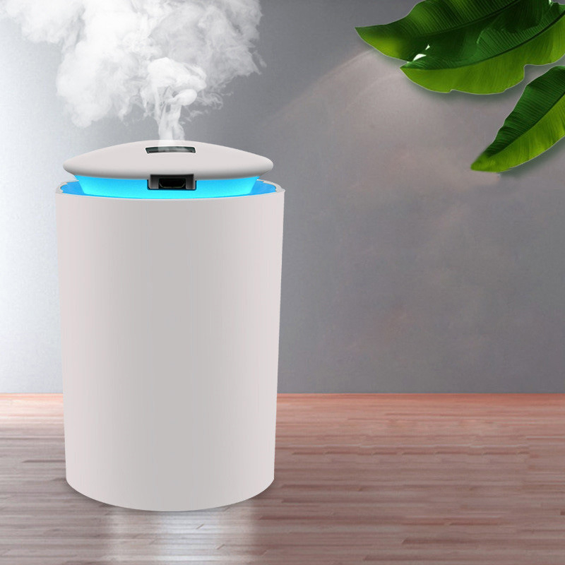 New USB Mini Car Humidifier Home Quiet Humidifier Air Spray Humidifier260ml-White