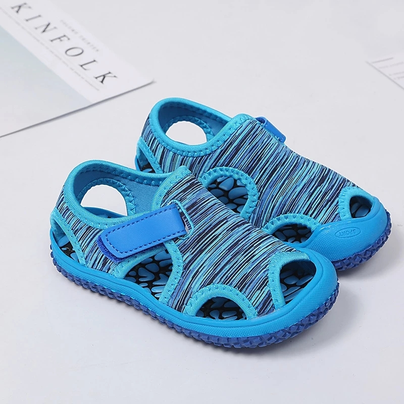 Boys Girls Sandals Childrens Aqua Sport Sandals Soft Non-slip Shoes Kids Outdoor Beach Water ShoesBlue