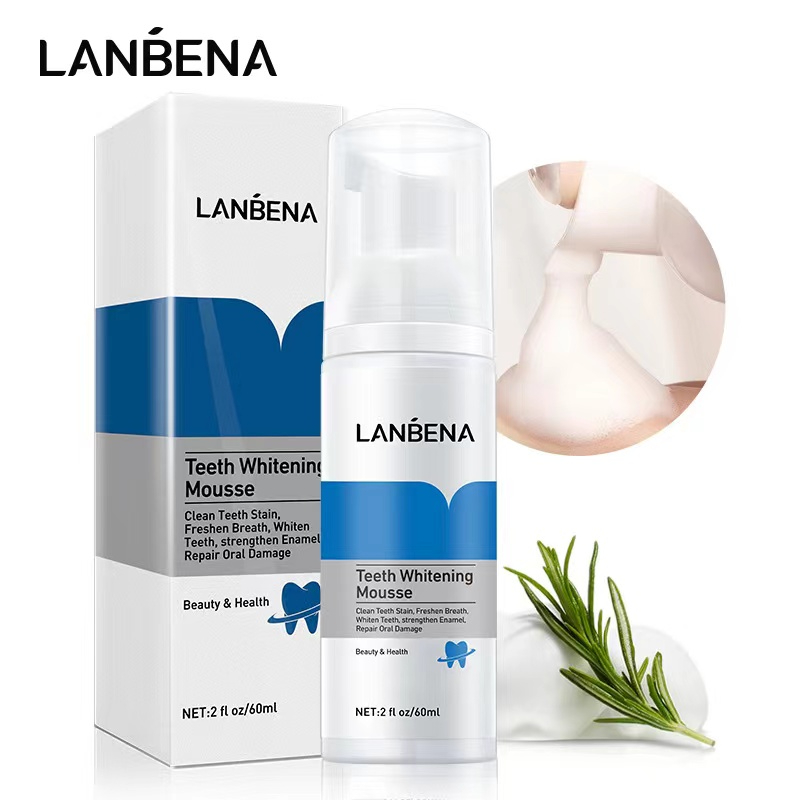 60ml LANBENA Teeth Whitening Essence Powder Oral Hygiene Cleaning Serum Removes Plaque Stains Tooth Bleaching Dental Tools 60 ml