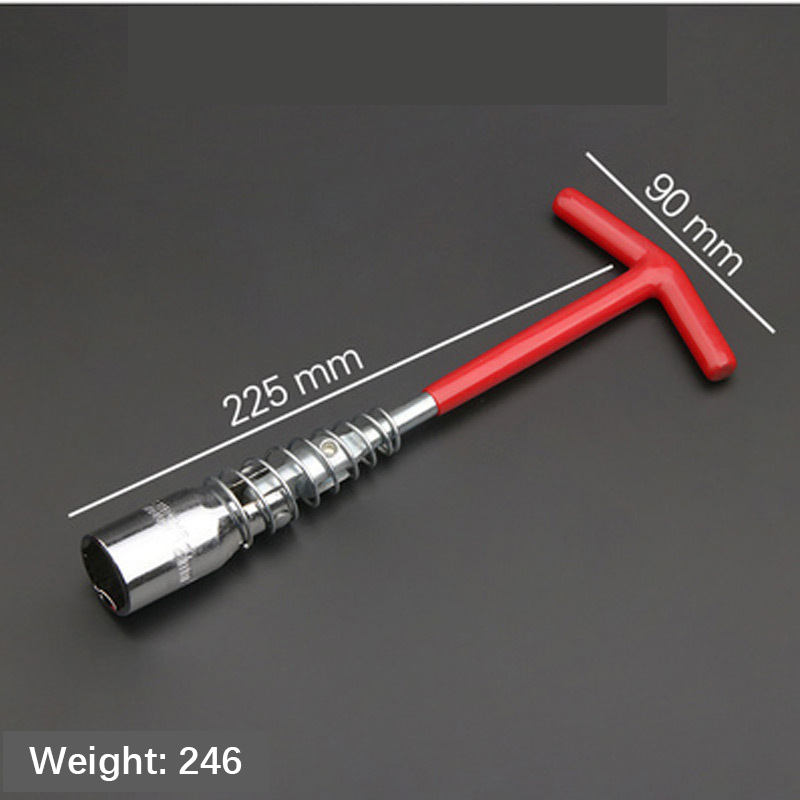 Automobile spark plug socket wrench extension socket 14 16 21mm universal joint automobile disassembly tool21mm spark plug sleeve (short)