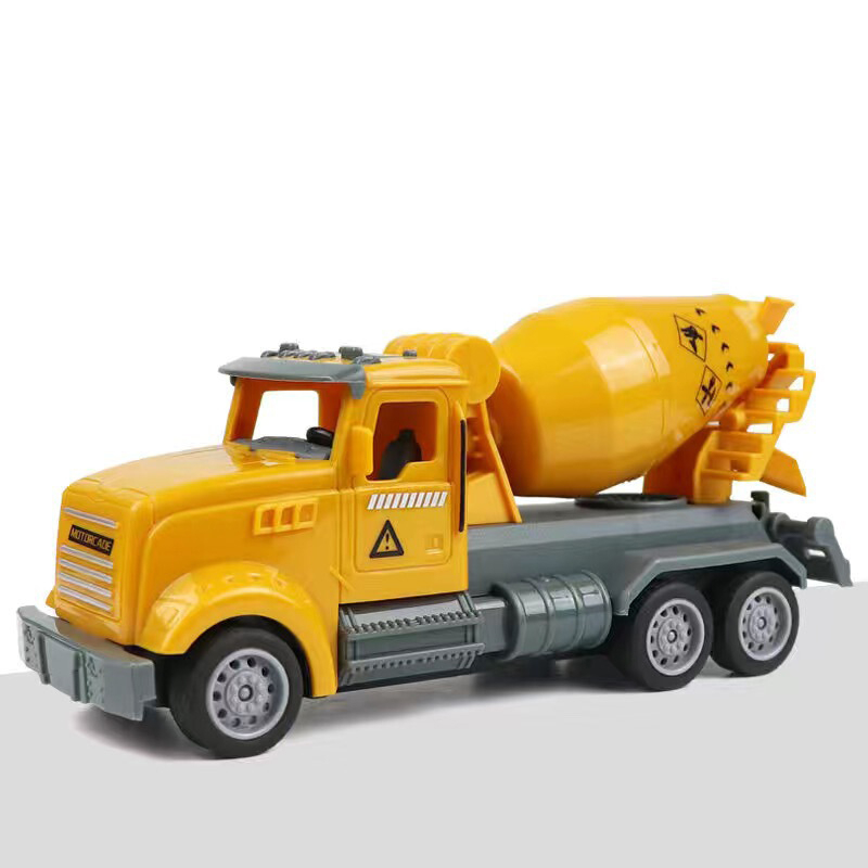 Mini toy cars Model cars Children's toys Toys for children aged 2-5 Toys for boys and girls Toys for boys and girls Excavator models Mixer models Cheap toys Cheap toys Children's toys Educational toys Children's birthday gifts Children's favorite toys Completely non-dangerous five poisons and battery-free remote control car toysMixer truck
