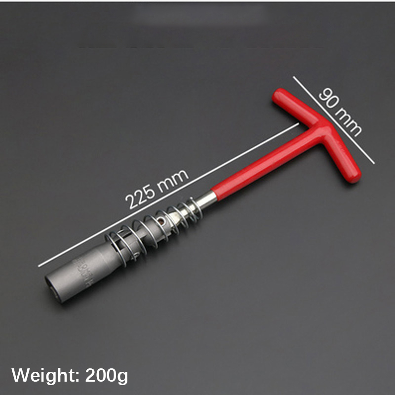 Automobile spark plug socket wrench extension socket 14 16 21mm universal joint automobile disassembly tool14mm spark plug sleeve (short)