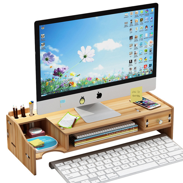 Wood Monitor Stand