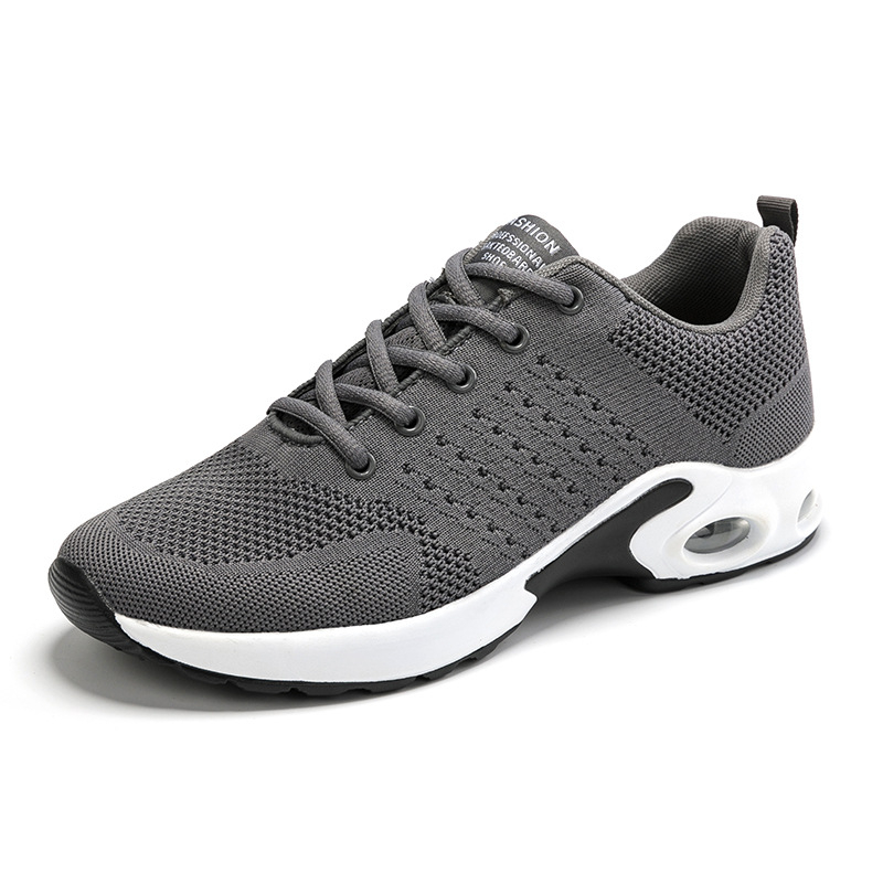 New Mesh Shoes Flying Woven Breathable Sports Shoes Casual Comfortable Running Shoes,Casual Light Walking shoesGrey
