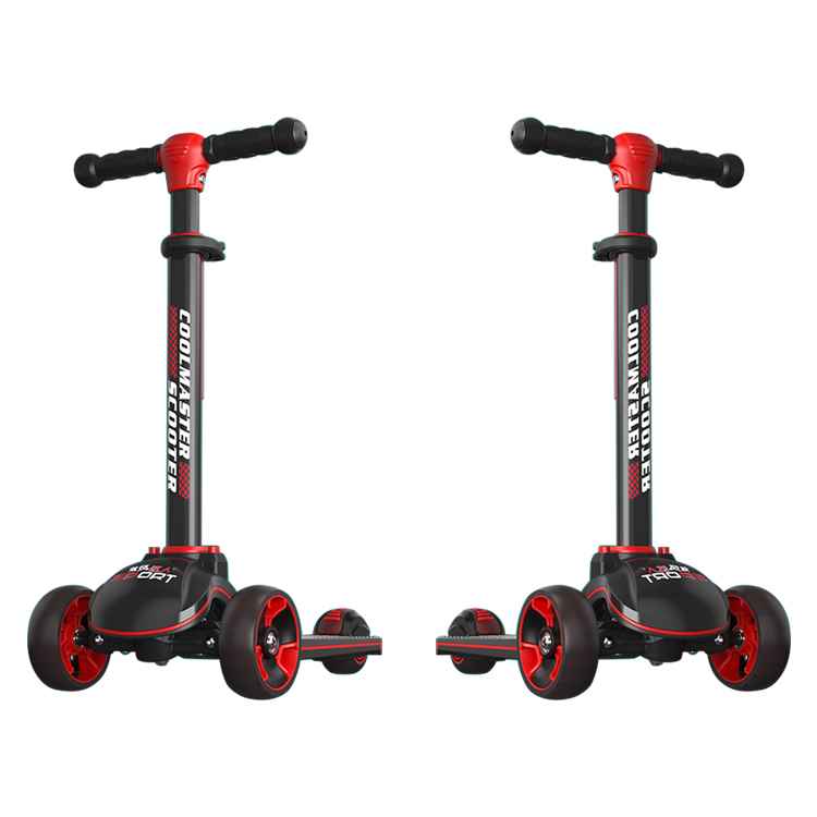 Cool Master Children Scooters Adjustable Height XF-X8 Red Cyan 