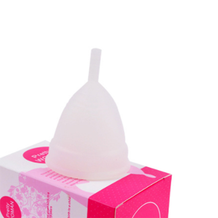 Menstrual Cup Silicone Women's Menstrual Cup Aunt Menstrual Cup Girls' Private Parts Menstrual Period Supplies Sanitary NapkinsWhite