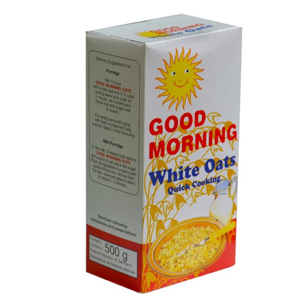 GOOD MORNING WHITE OATS 500GHappy flakes white oats 500g