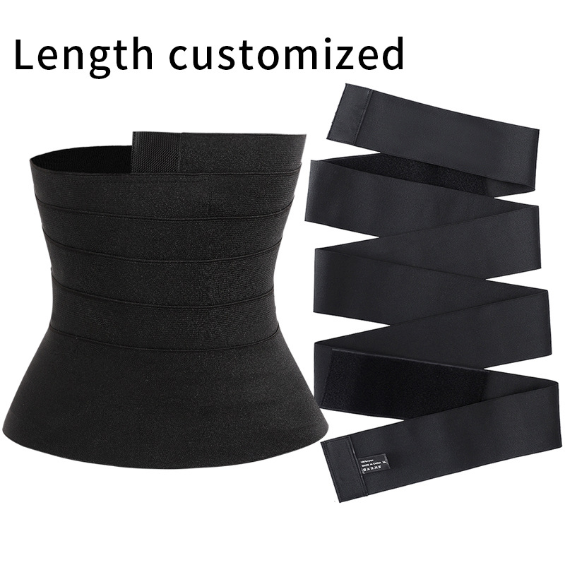 Snatch Me Up Bandage Wrap Waist Trainer Shaperwear Belt Women Slimming Tummy Belt Corset Top Stretch Bands Cincher Body Shaperblack
