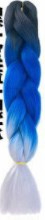 New Wigs African Black Dirty Braid Wig Highlight Color Gradient Hair ExtensionC50 Black+Powder Blue+Silver G