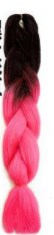 New Wigs African Black Dirty Braid Wig Highlight Color Gradient Hair ExtensionB2 Black + Peach