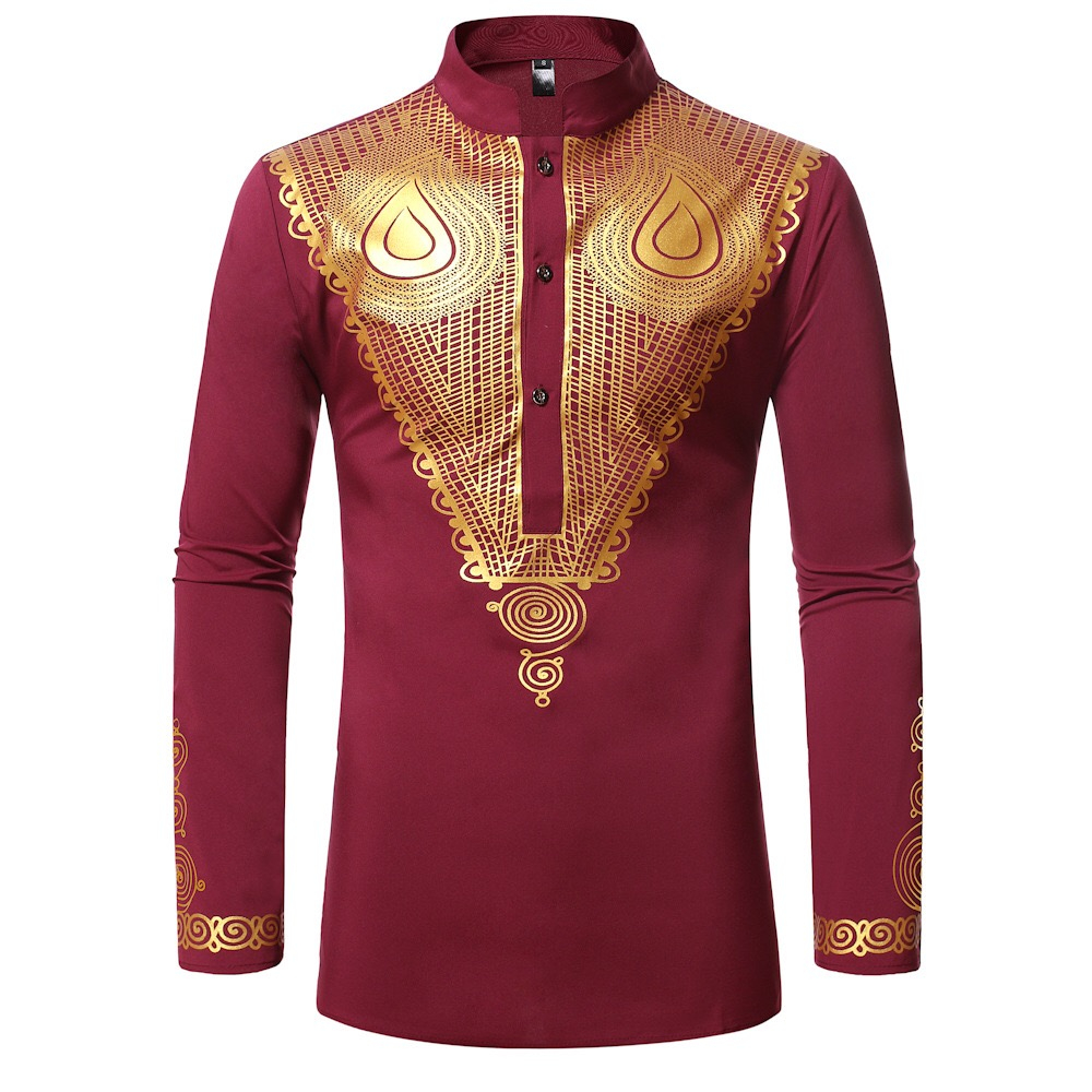 traditional cultural wear fashion mens african dresses long dashiki shirts hip hop african clothes fitness africa clothingRed