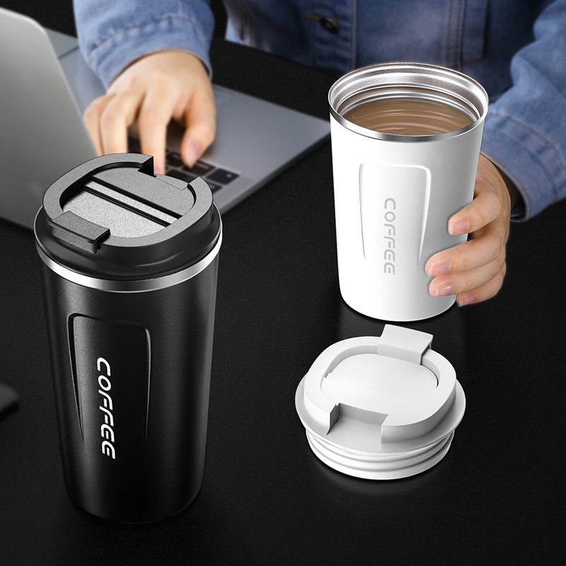 Travel Mug, Insulated Coffee Cup with Leakproof Lid, Vacuum Stainless Steel Double Walled Reusable Tumbler for Hot and Cold Water Coffee and Tea In Travel and Car