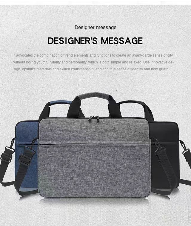 Laptop bag large capacity computer bag classic simple computer bag