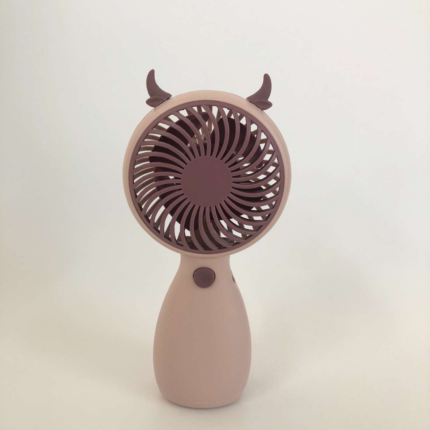 ubs handheld small fan, mini rechargeable model, strong wind, carry cartoon small fan pink 
