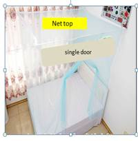 Encrypted Mosquito Net Family Double Person Single Mosquito Net Student Dormitory Get On and Off Bed Mosquito Netblue 1.5m