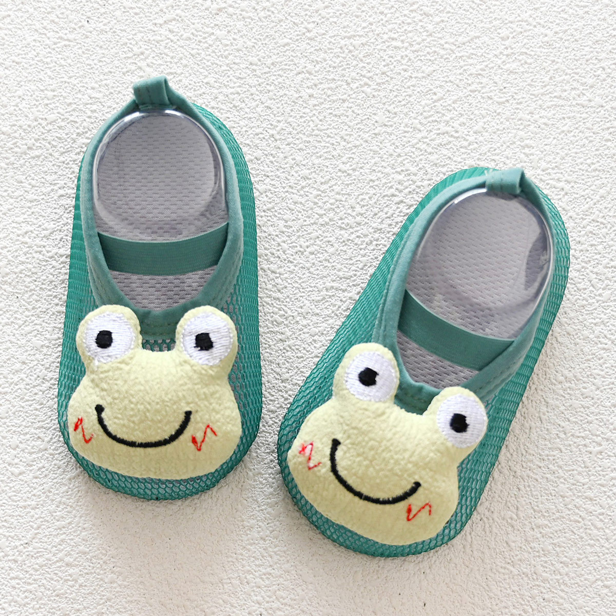 DX62 Low Cut Socks Toddler Baby Boys Girls Non Slip Summer Breathable First Walk Prewalker Floor Soft Socks ShoesFrog