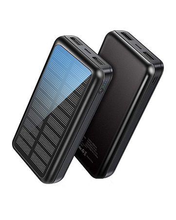 Portable Charger Power Bank 30000mAh - MECOLA Solar Charger, 2 USB Ports High-Speed Panel External Battery Pack for iPhone, Samsung Galaxy and More30000mAh