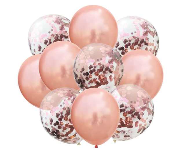 10pcs Rose Gold Balloons - Event & Party - 10"