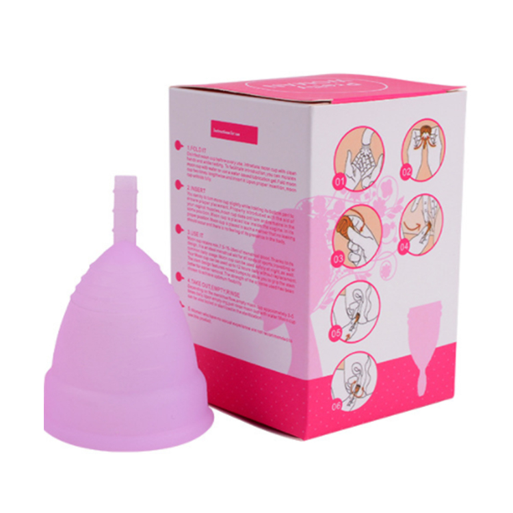 Menstrual Cup Silicone Women's Menstrual Cup Aunt Menstrual Cup Girls' Private Parts Menstrual Period Supplies Sanitary NapkinsPINK