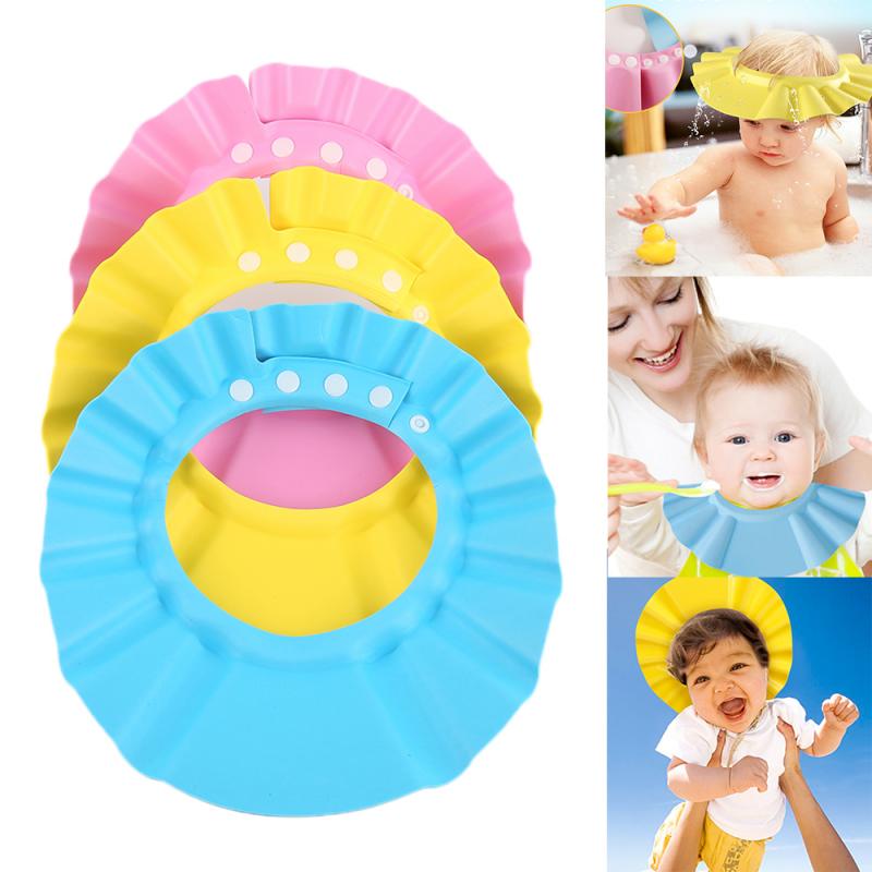shampoo artifact waterproof ear protection baby bath baby shampoo cap adjustable 0-3-10 years old
