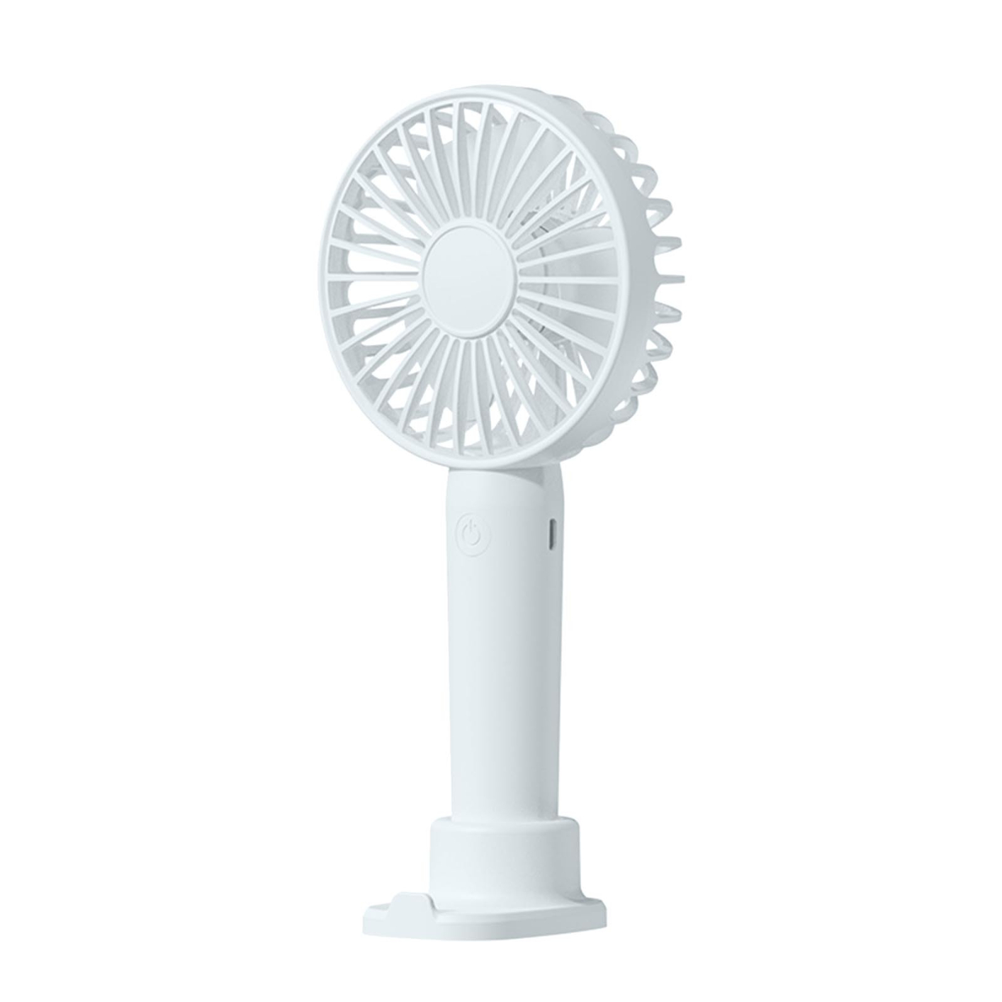 Desktop Natural Wind Mode Mini Portable Small Fan Quiet Rechargeable Office Desktop
White